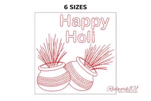 Holi Colorful Pots