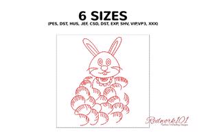 Easter Bunny with Decorative Eggs