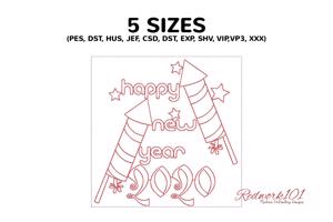 Firework Rocket with 2020 New Year