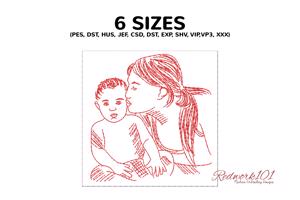 Mom Kissing Son