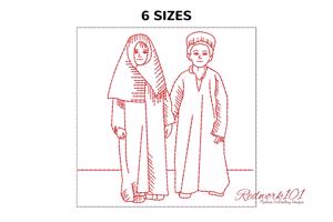 Muslim Girl and Boy