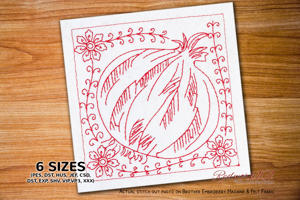 Gorgeous Onion With Floral Border