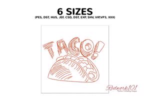 Taco with Taco Text