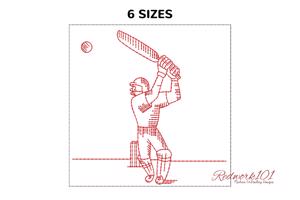 Cricket Player Batting