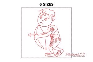 Hunter with Bow and Arrow