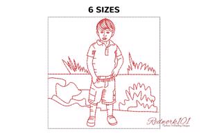 Smart Looking boy character