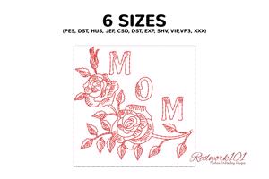 MOM With Rose Flowers