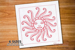Beautiful Sun With Abstract Design