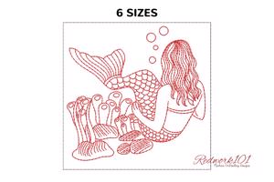 Cute mermaid Underwater Scene