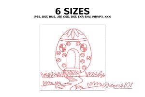 Easter Egg House with Door