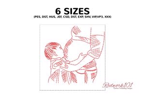 Boy Kiss Pregnant Belly