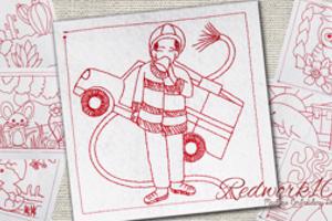 Fire Fighter with Fire Truck