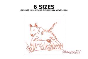 Bull Terrier Jumping