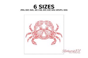 Crab Zentangle Mandala