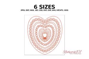 Heart Shape with Repeat Pattern