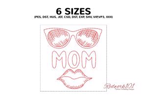 Mom Glasses and Lips