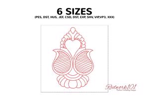 Saree Paisley Design 