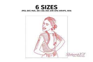 Girl with Backless Dress