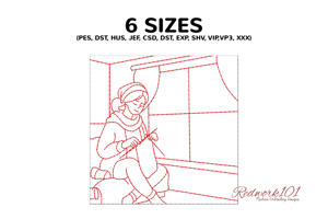 Woman Knitting