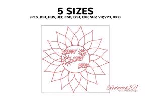 Sunflower Design Happy New Year
