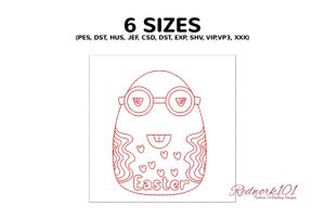 Easter Egg with Glasses