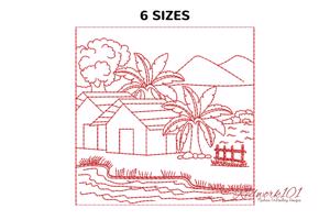 Small village house with River