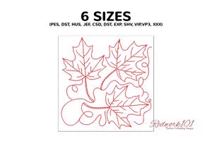 Set of maple leaves