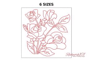 Beautiful Roses with Leaves