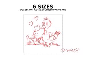 Mother Duck and Duckling