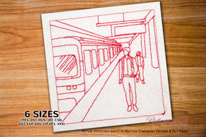 Man Walking through Subway Station