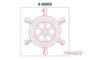 Steering wheel of the ship