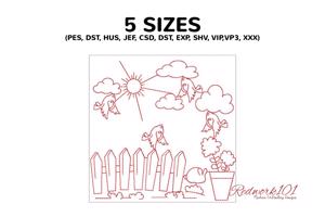 Garden Made For Featuring Cartoon