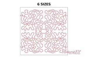 Bluework textile Quilt Pattern